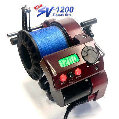 LP SV-1200 Commercial 12V Electric Reel, Billet Aluminum - Red
