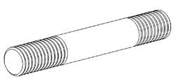 LS-5 SELF LOCKING STUD 1/2-13 X 3-1/2"