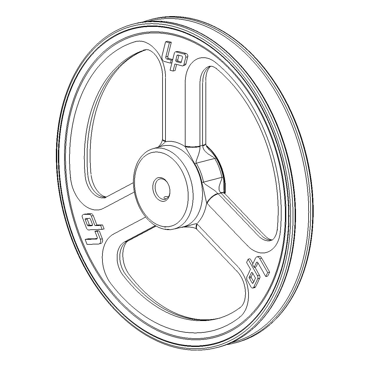 LW 12 INCH PULLEY 3 4 INCH BORE Lindgren Pitman